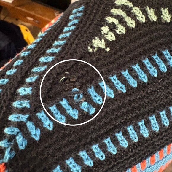 Manoush striped cardigan sweater size S small cotton multicolored button - Picture 6 of 9